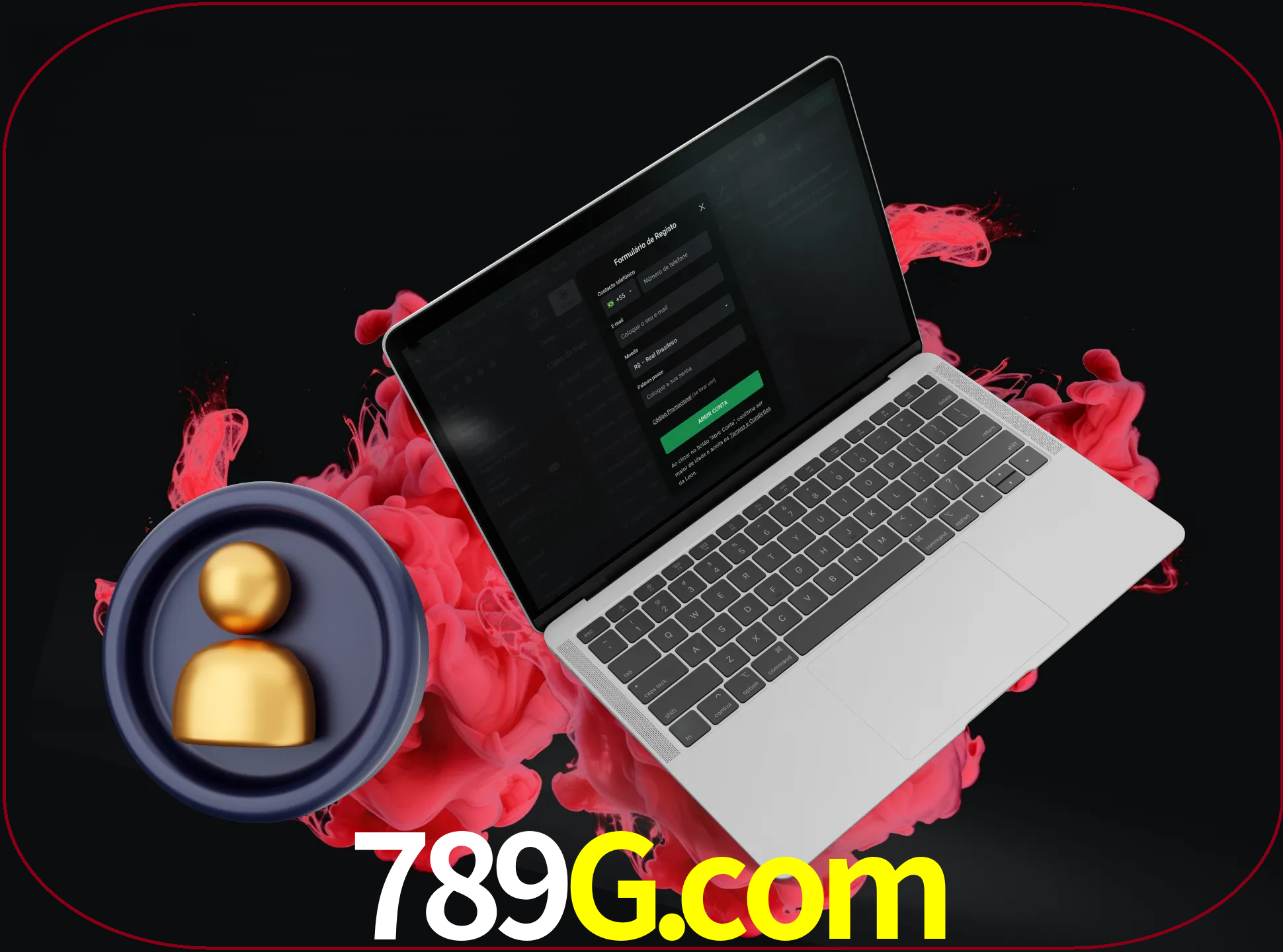 No cabeçalho do site 789g, clique no botão que o levará a um formulário especial onde terá de introduzir as suas informações actuais.