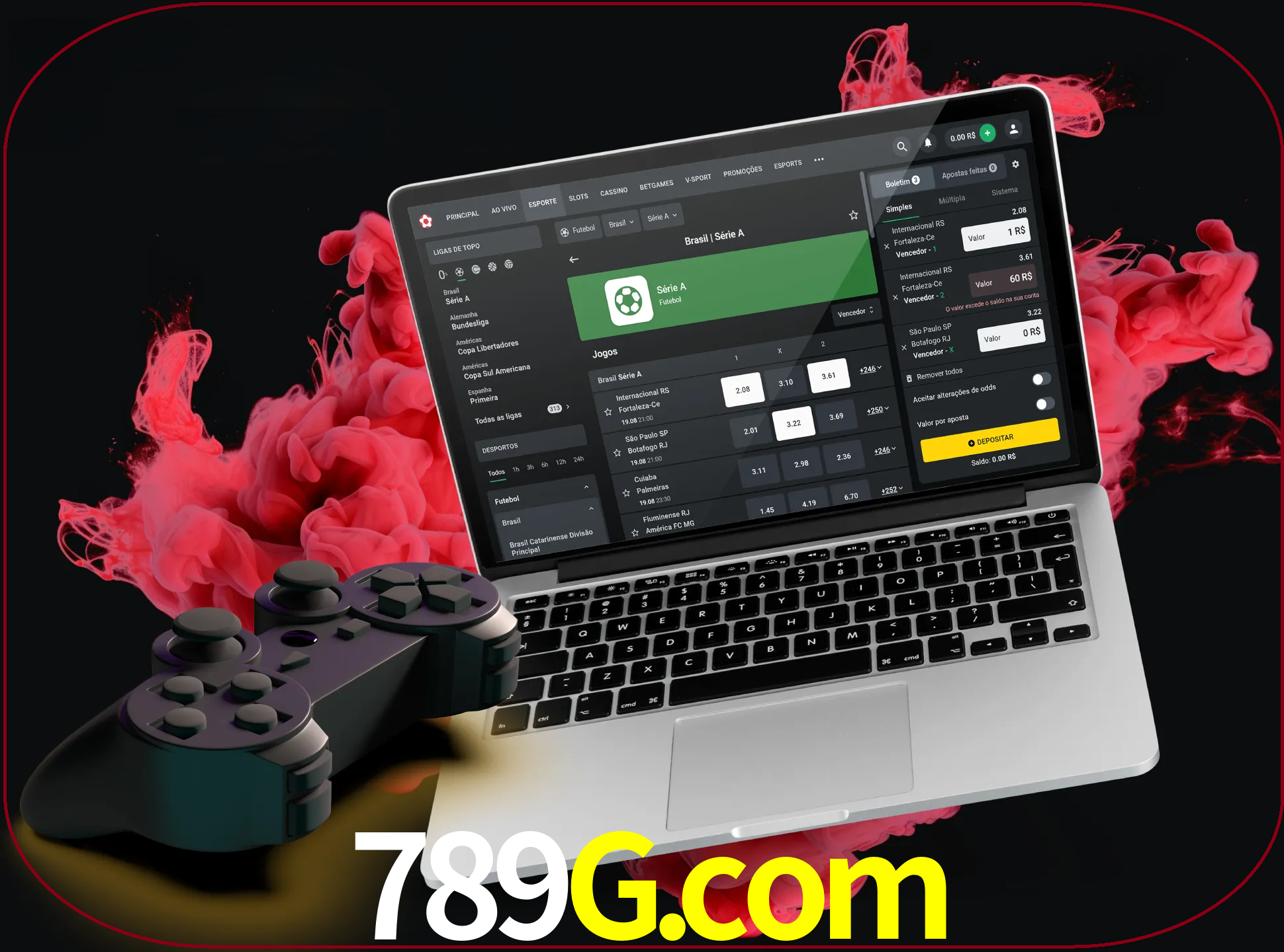 Visite a secção especial de jogos de vídeo em 789g para descobrir em que jogos pode apostar e ganhar muito dinheiro.
